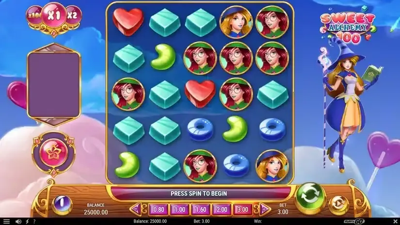 Sweet Alchemy 100 slot screenshot 