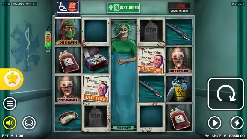 Disturbed slot screenshot 