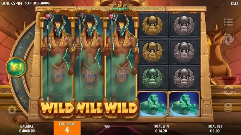 Scepter of Anubis slot screenshot 6