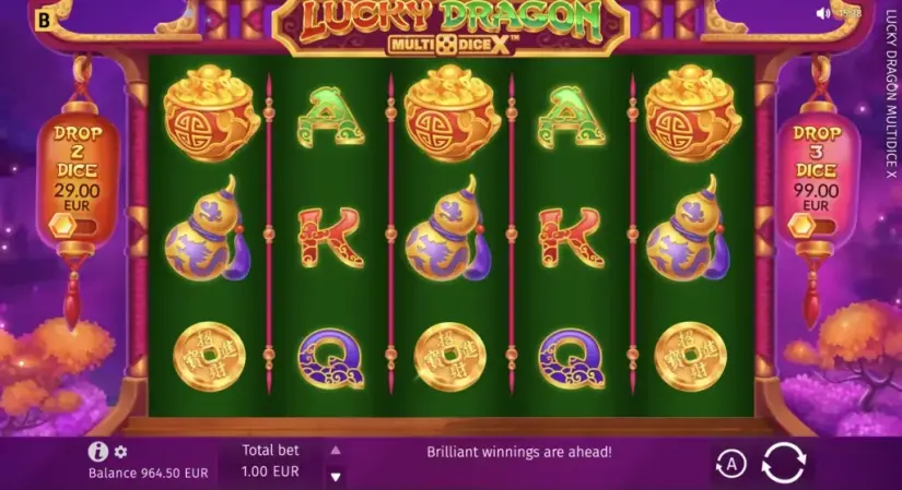 Lucky Dragon Multidice X slot screenshot 5