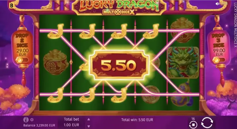 Lucky Dragon Multidice X slot screenshot 7