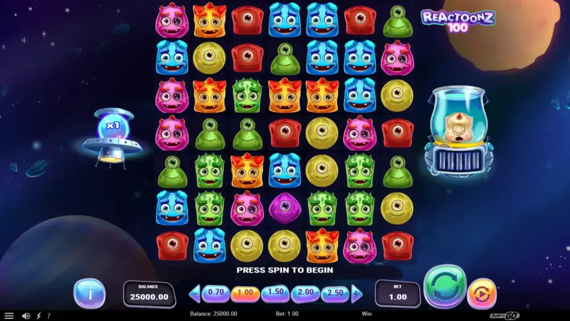 Reactoonz 100 slot screenshot 7