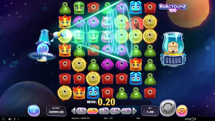 Reactoonz 100 slot screenshot 8