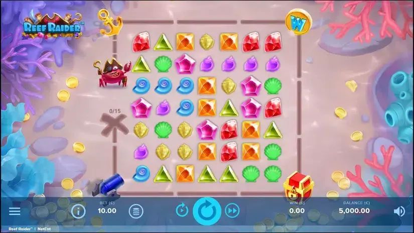 Reef Raider slot screenshot 
