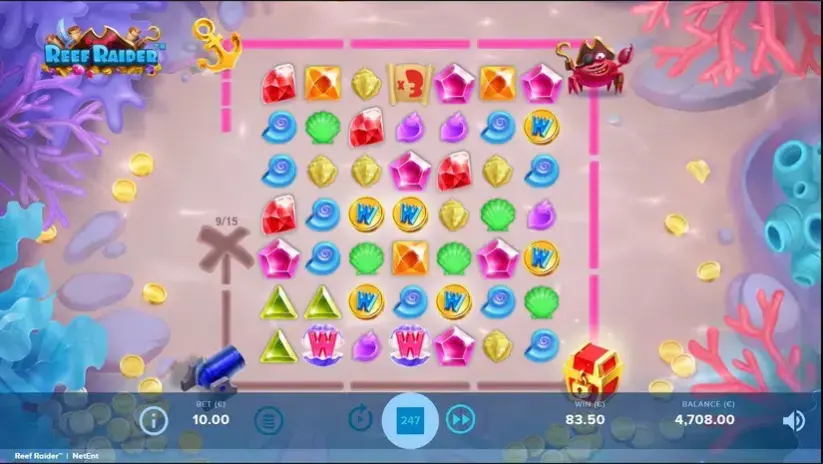 Reef Raider slot screenshot 3
