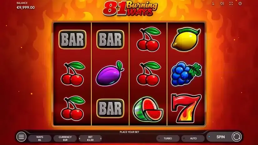 81 Burning Ways slot screenshot 1