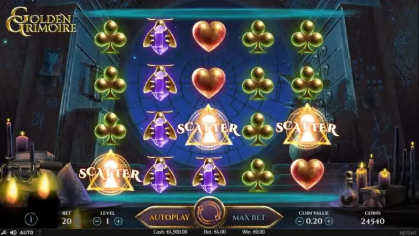Golden Grimoire slot screenshot 5