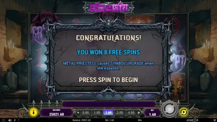 House of Doom 2: The Crypt slot screenshot 5