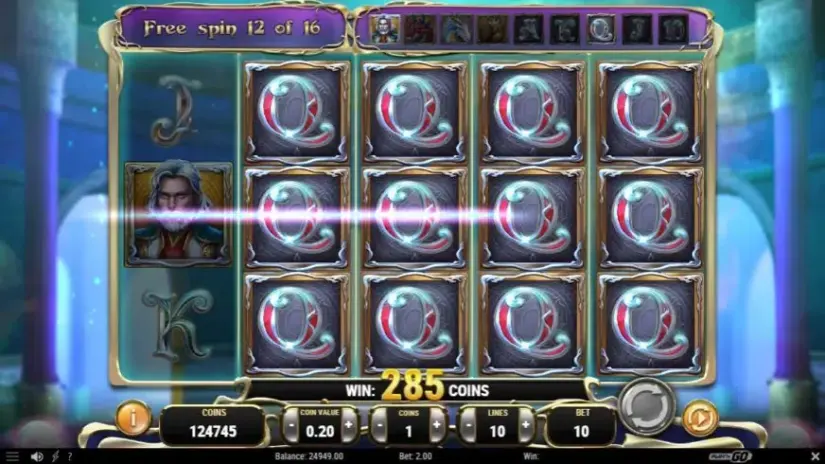 Rise of Merlin slot screenshot 5