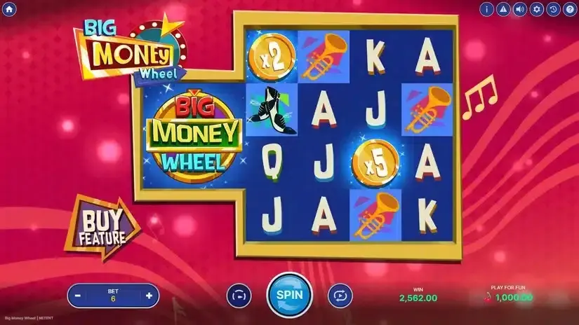 Big Money Wheel slot screenshot 
