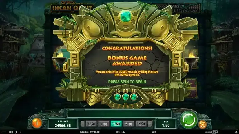 Cat Wilde and the Incan Quest slot screenshot 4