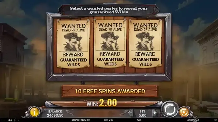Wild Bandolier slot screenshot 3