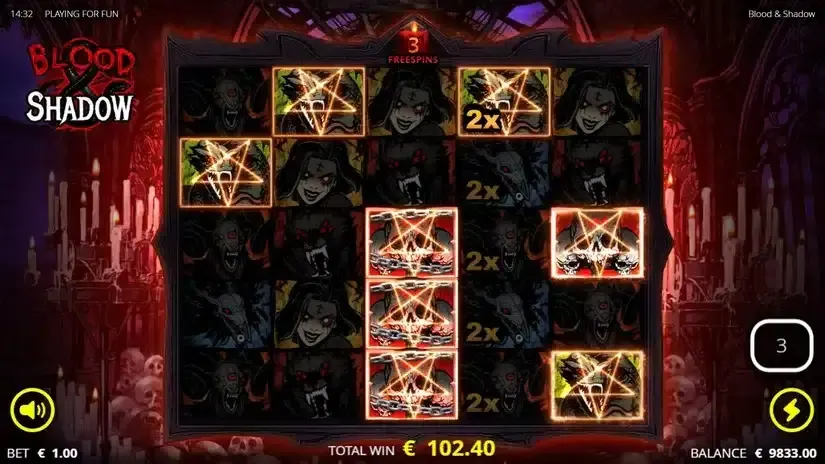 Blood & Shadow slot screenshot 5