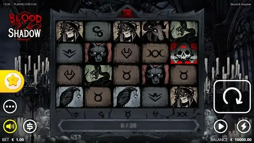 Blood & Shadow slot screenshot 