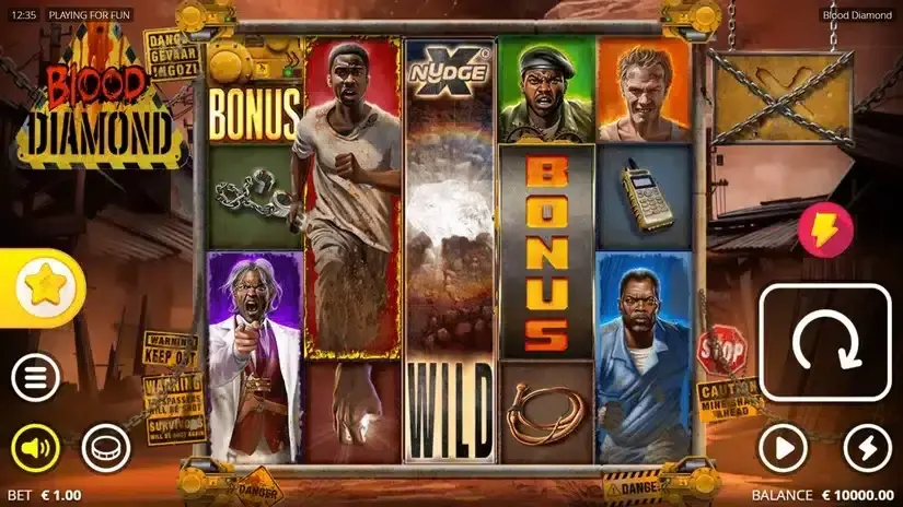 Blood Diamond slot screenshot 