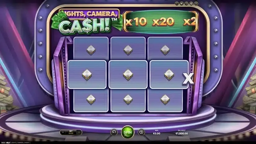 Lights, Camera, Cash! slot screenshot 