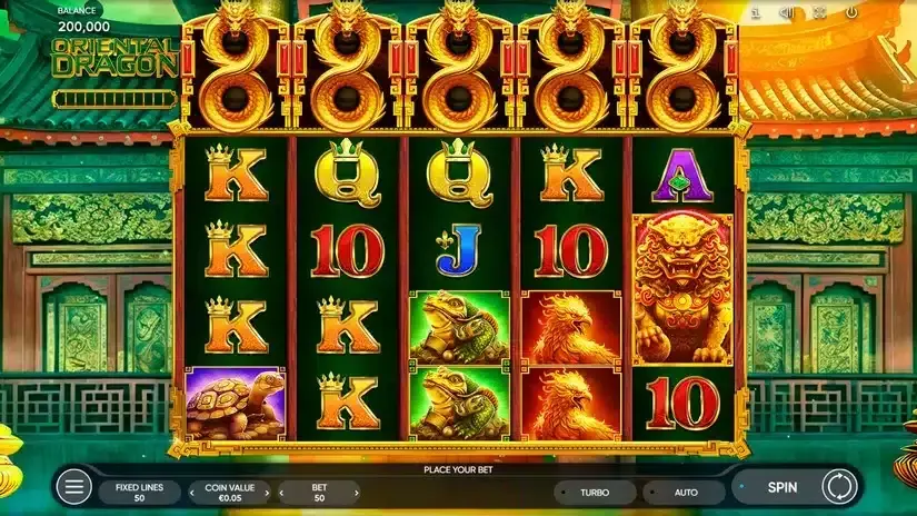 Oriental Dragon slot screenshot 