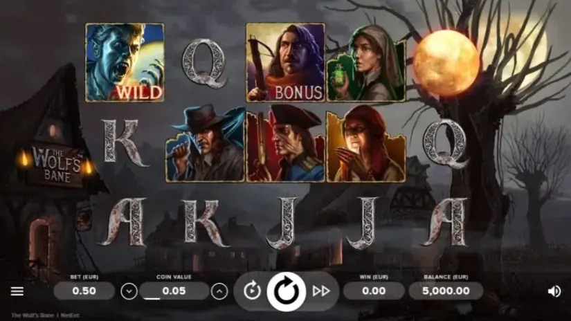 The Wolf’s Bane slot screenshot 