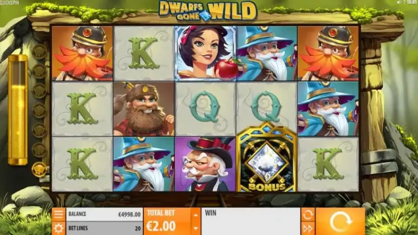 Dwarfs Gone Wild slot screenshot 