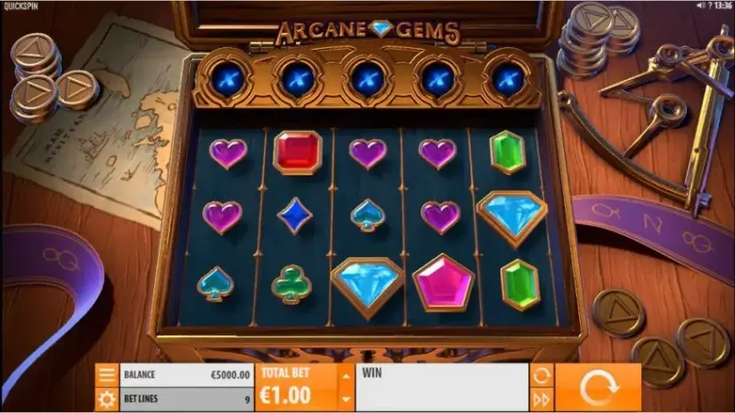 Arcane Gems slot screenshot 