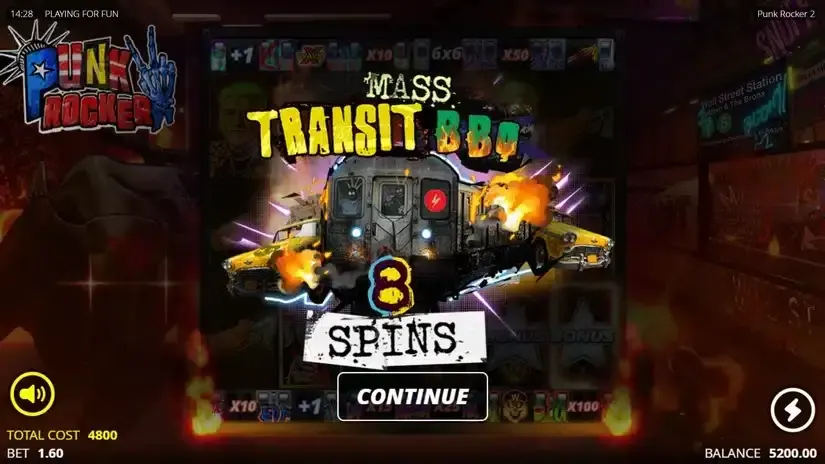 Punk Rocker 2 slot screenshot 3
