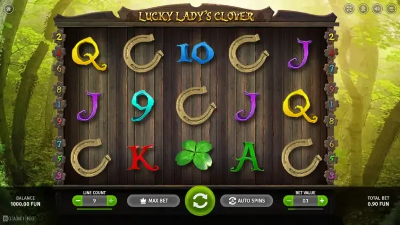 Lucky Lady Clover slot screenshot 