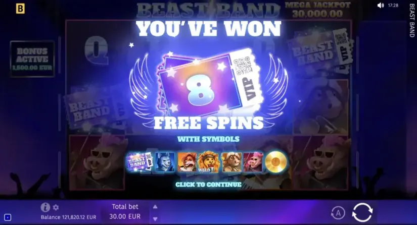 Beast Band slot screenshot 10