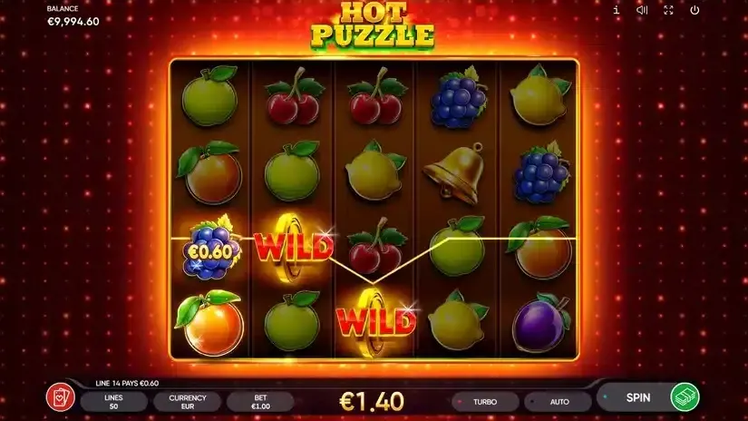 Hot Puzzle slot screenshot 2