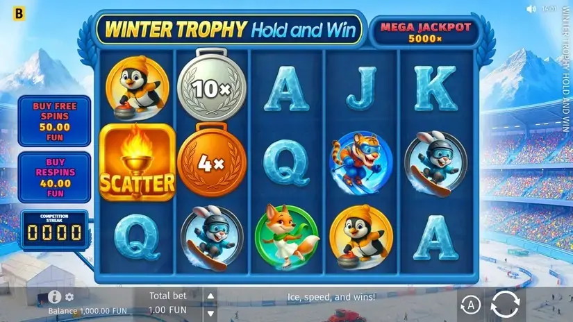 Winter Trophy Hold and Win slot screenshot 