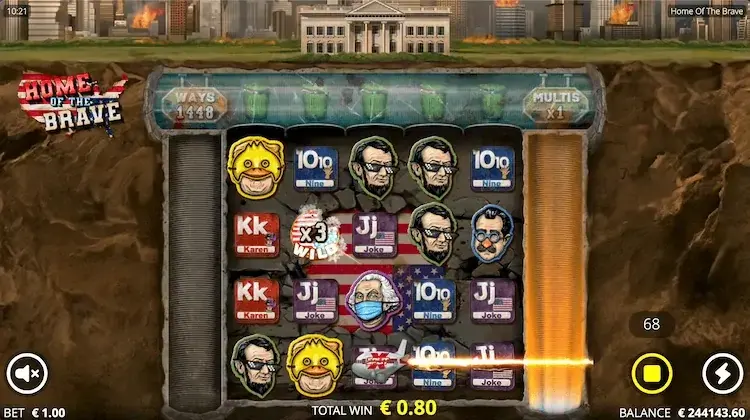 Home of the Brave slot screenshot 7