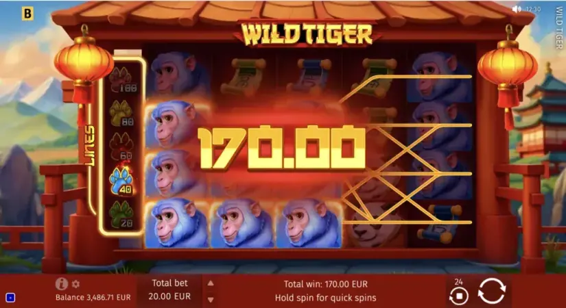 Wild Tiger slot screenshot 8
