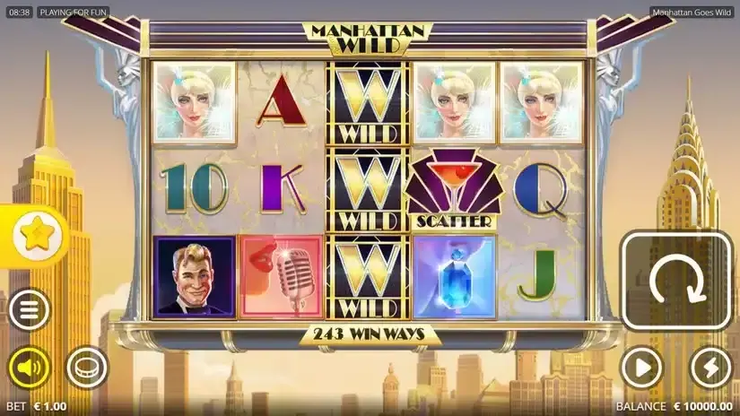 Manhattan Goes Wild slot screenshot 
