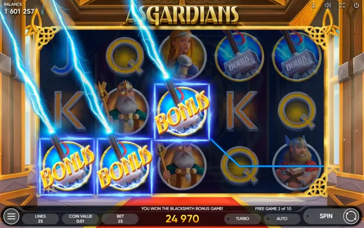 Asgardians slot screenshot 9