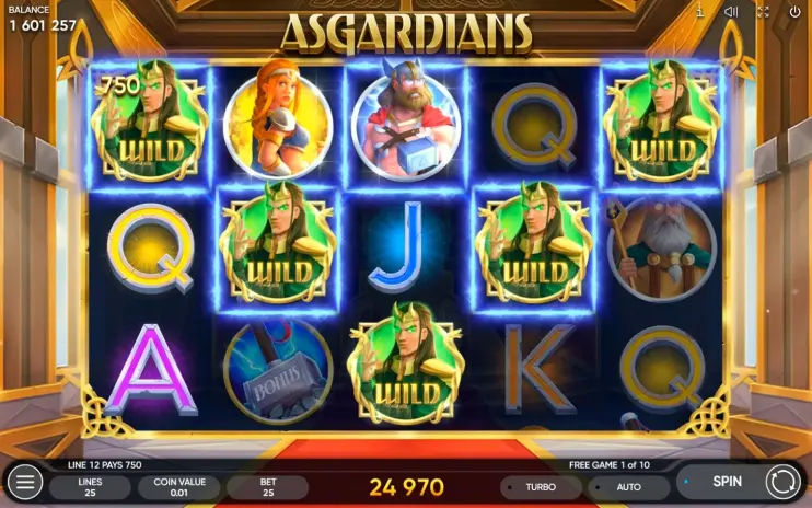 Asgardians slot screenshot 7