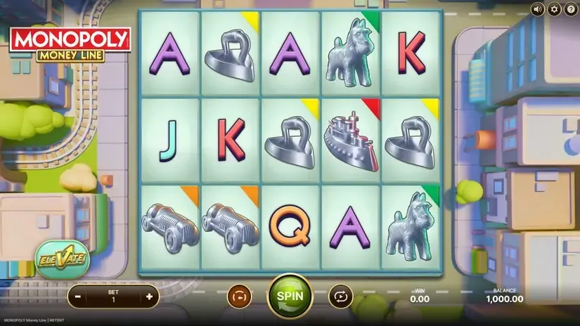 Monopoly Money Line slot screenshot 