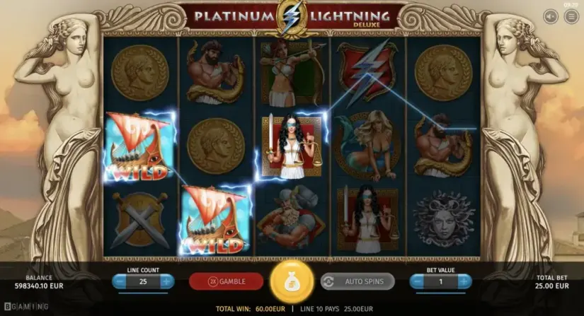 Platinum Lightning Deluxe slot screenshot 5