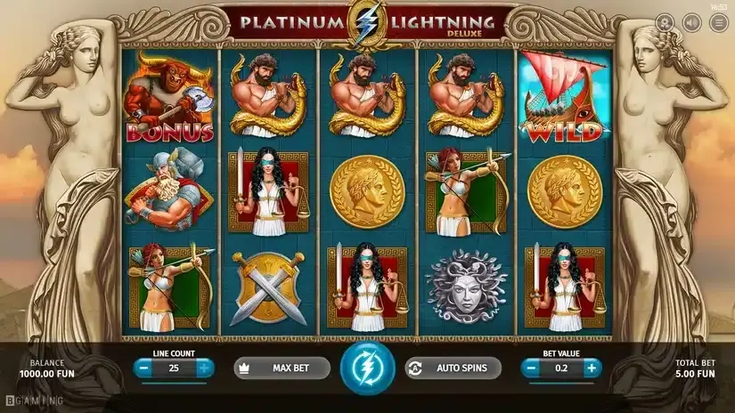 Platinum Lightning Deluxe slot screenshot 