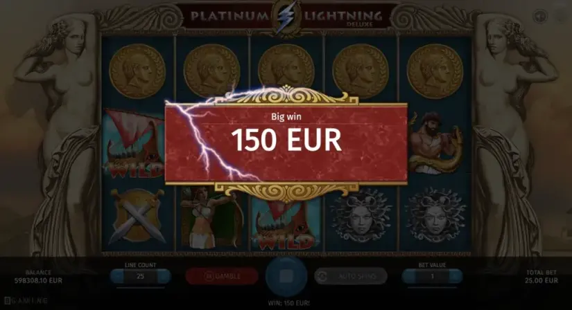 Platinum Lightning Deluxe slot screenshot 6