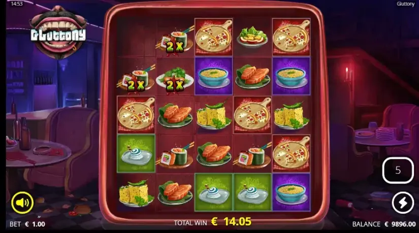Gluttony slot screenshot 8