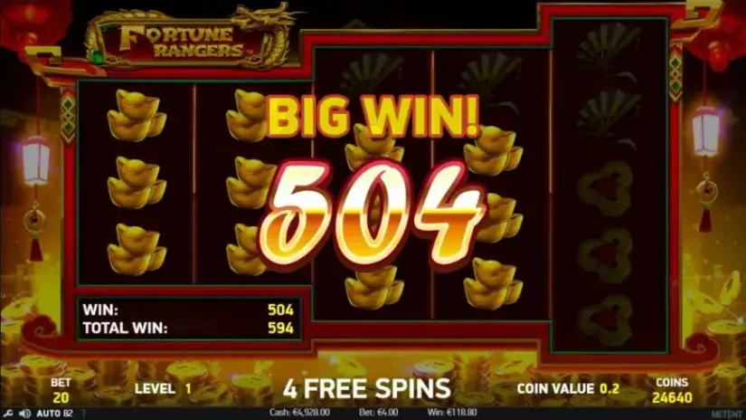 Fortune Rangers slot screenshot 4