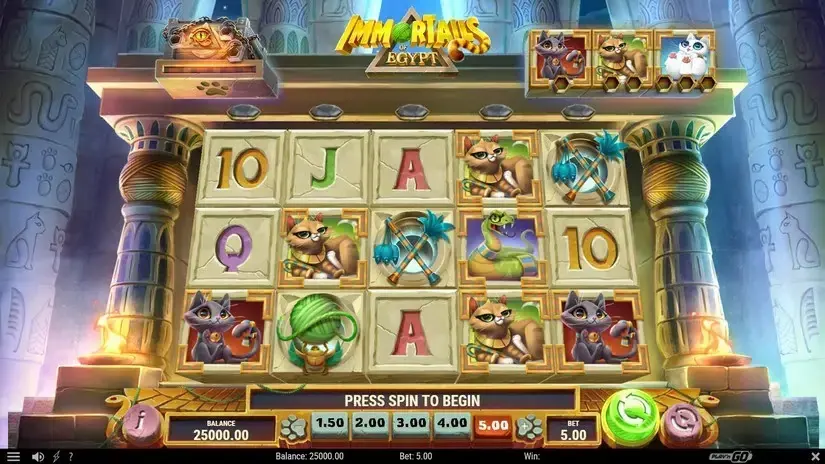 ImmorTails of Egypt slot screenshot 