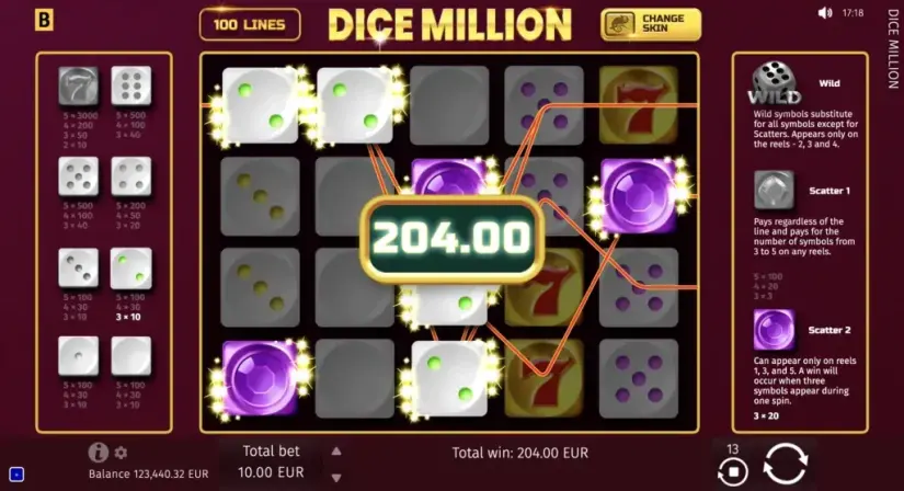 Dice Million slot screenshot 8
