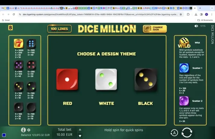 Dice Million slot screenshot 10
