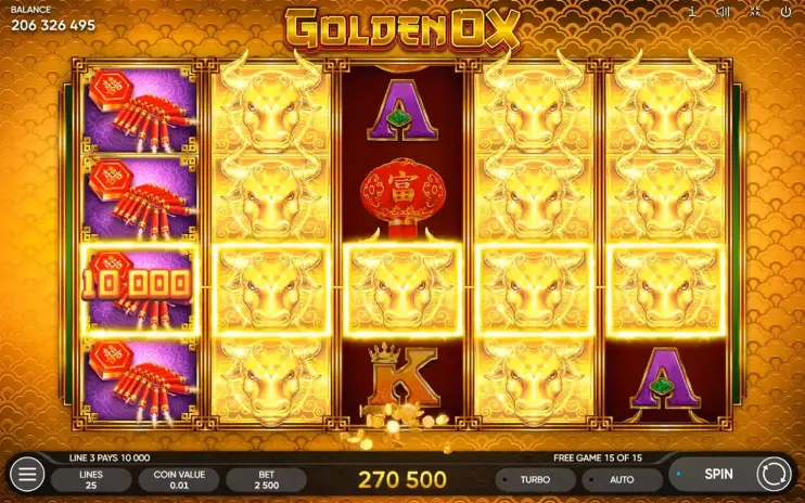 Golden Ox slot screenshot 5