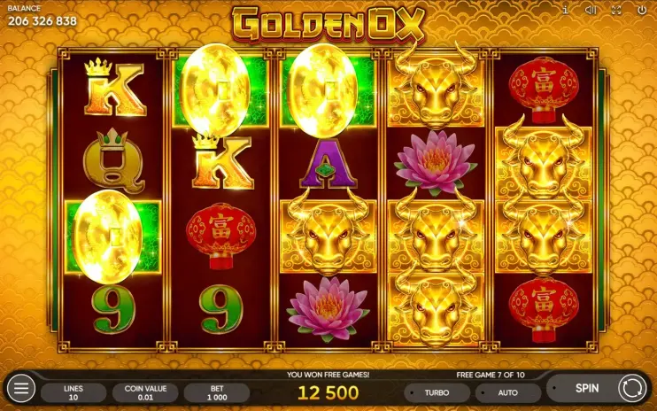 Golden Ox slot screenshot 8