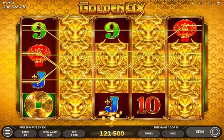 Golden Ox slot screenshot 7