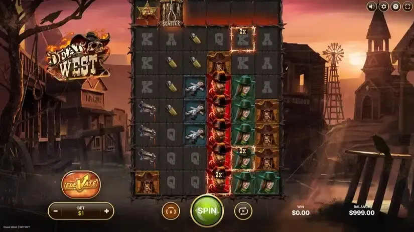 Dead West — RTP, Free Demo, Bonus Features & slot screenshot 1