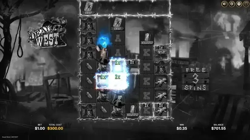Dead West — RTP, Free Demo, Bonus Features & slot screenshot 4
