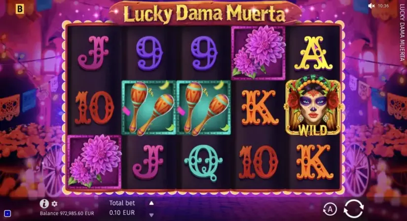 Lucky Dama Muerta slot screenshot 8