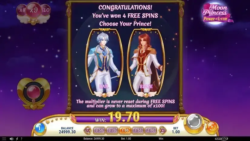 Moon Princess Power of Love slot screenshot 4
